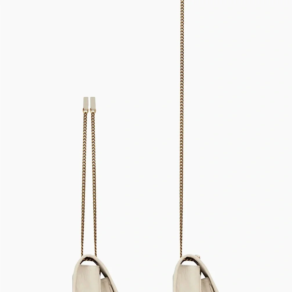 Yves Saint Laurent Off-White Quilted Shoulder Bag - Picture 7 of 7